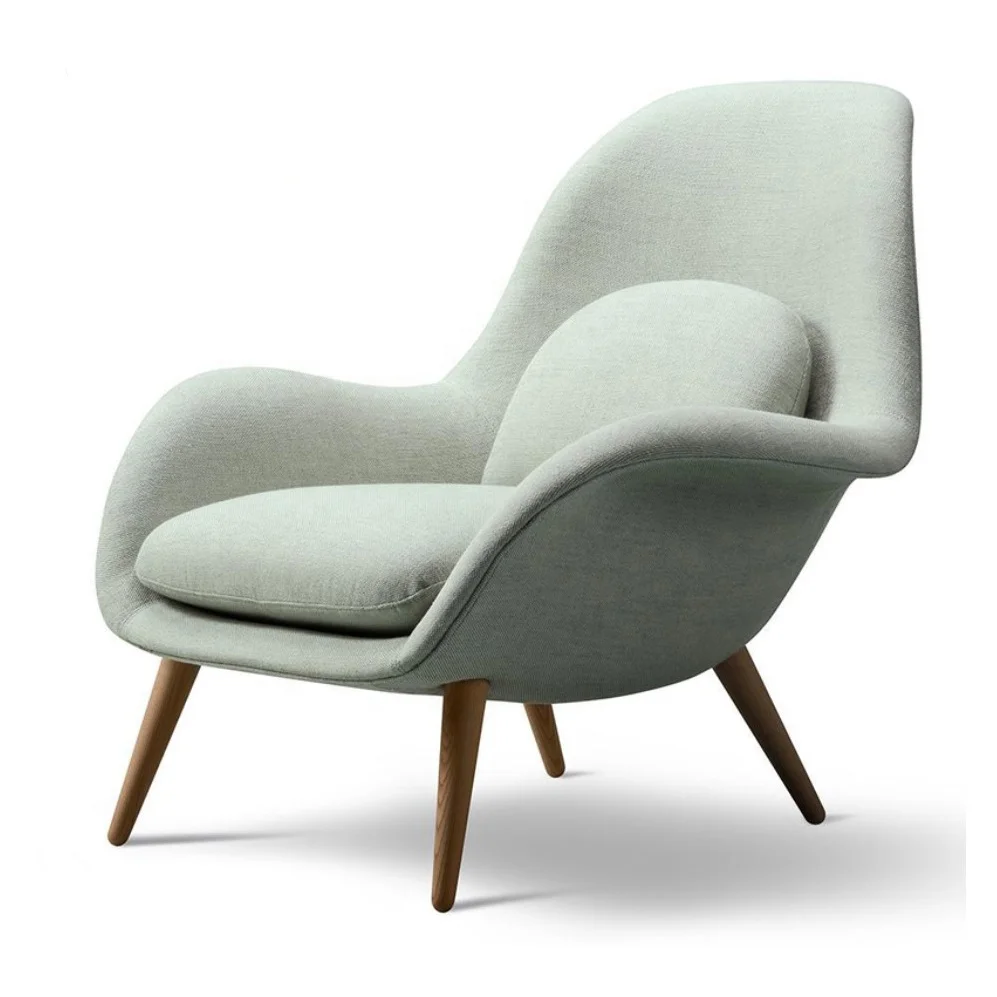 Modern Living Hotel Villa Lobby Furniture Nordic Italian Design Armchair Accent Chair Velvet Fabric Lounge Chair