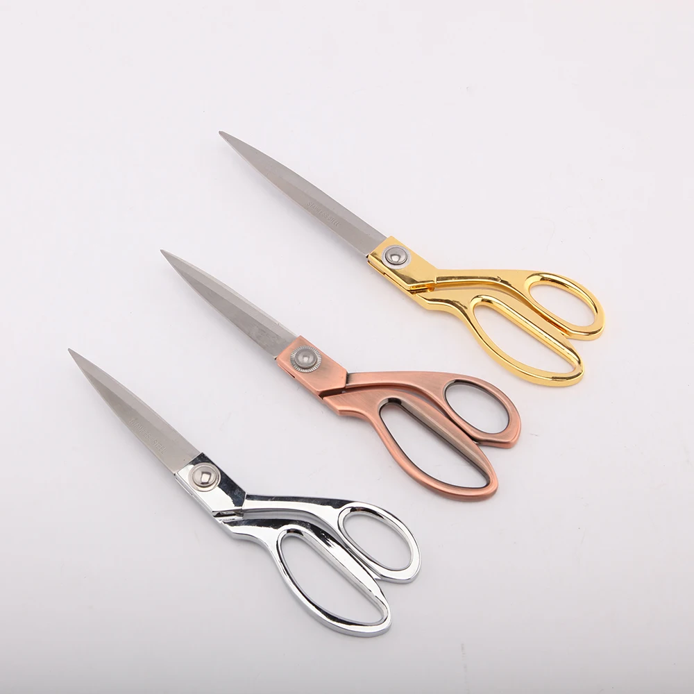 hot selling high quality stainless steel professional Titanium Tailor scissors for dressmaking