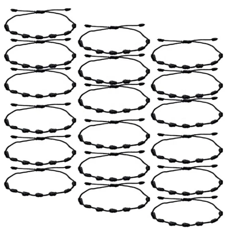 Judica Turkish Blue Eye браслеты ювелирные изделия регулируемый черный и красный узел Злой Глаз Веревка Браслет