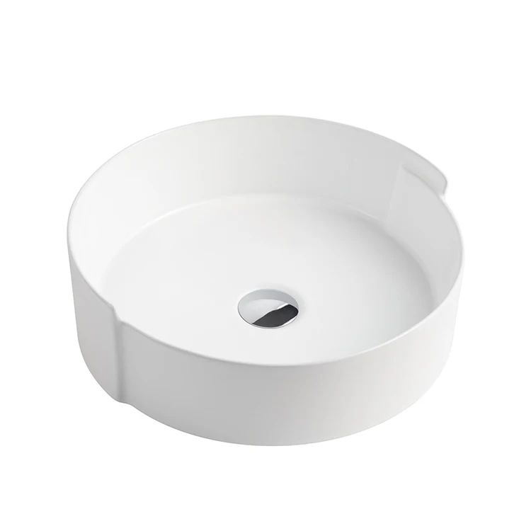 HEGII modern washroom above counter top ceramic bathroom vessel vanity sink art wash basin