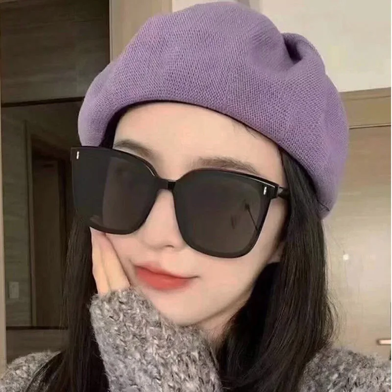 2021 Hot sale GM classic oversized sun glasses with studs wholesale women men brand authentic new design trendy black sunglasses