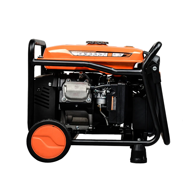 Портативный бензиновый генератор Hwasdan с открытой рамой 4 кВт 4000 Вт домашний небольшой инверторный колесом