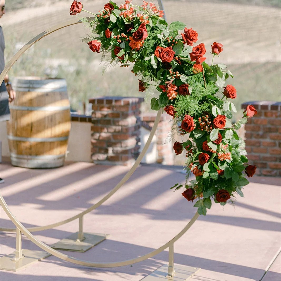 Large Bulk Floral Arch Wedding Round Square Strong Metal Flower Rack Arch Stand DIY Wedding Garden Arch