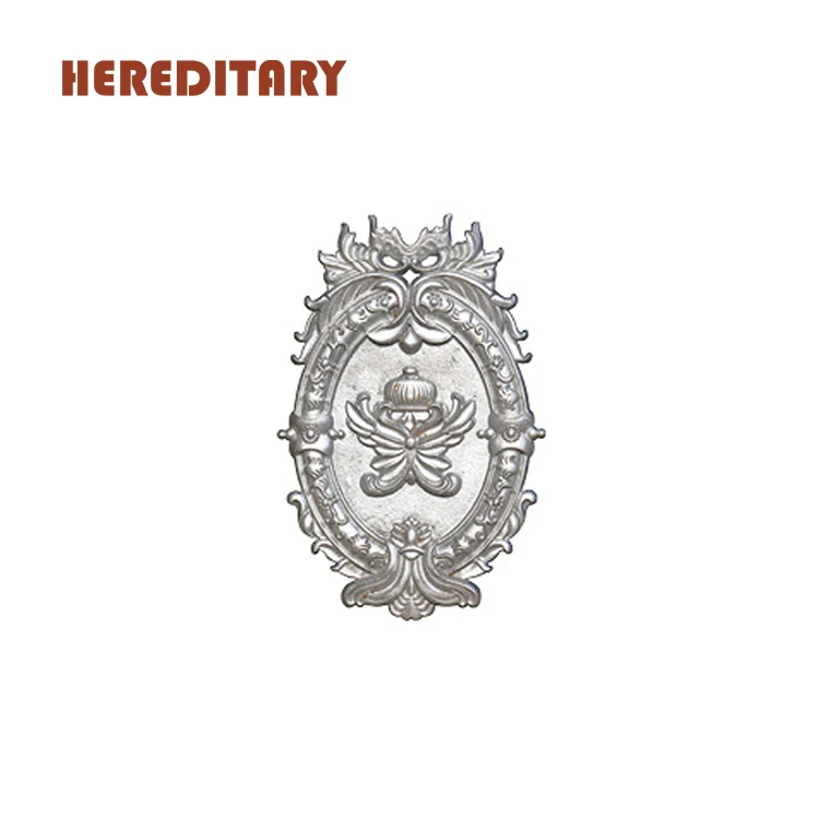 Decorative cast aluminum fence parts round ornamental forged rosettes