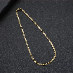 VEROMCA Stainless Steel Fashion Jewelry Necklace  Women Chain Gold Plated Custom Necklaces