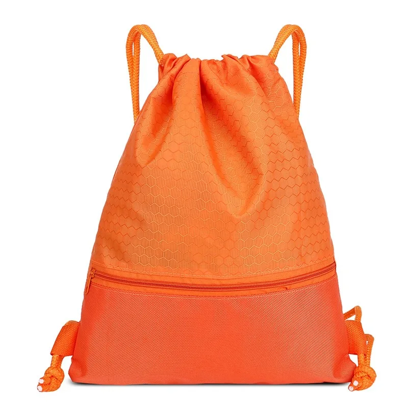 Fashion Ripstop Nylon Sports Drawstring Gymsack Backpack Fitness Basketball Drawstring Bags Kids backpack for Swimming