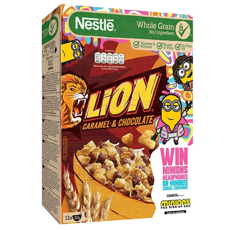 Оригинальные зерновые злаки Nestle Lion 400 г/Все размеры и упаковка оптовые цены
