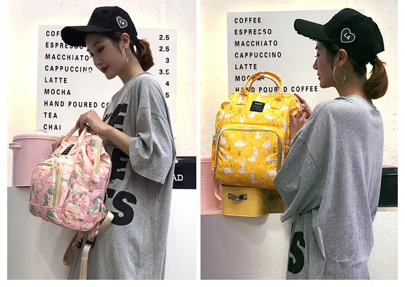 
Super multi-functional mommy breast pump bag anti-theft nappy diaper backpack 