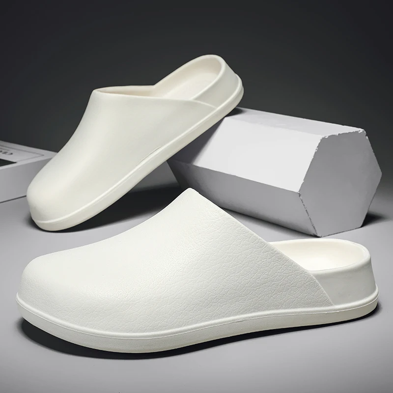 Customized Unisex Baotou Semi Mop Flat Outdoor Indoor Platform Soft Slippers Women Thick Platform Shoes