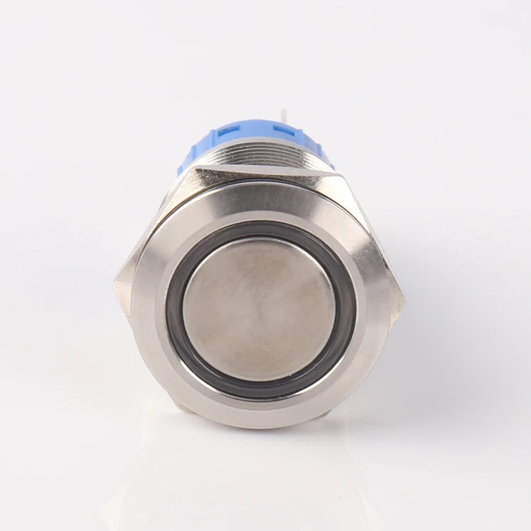 19mm Flat round Button Spdt Push Button Switch Led Waterproof 220v