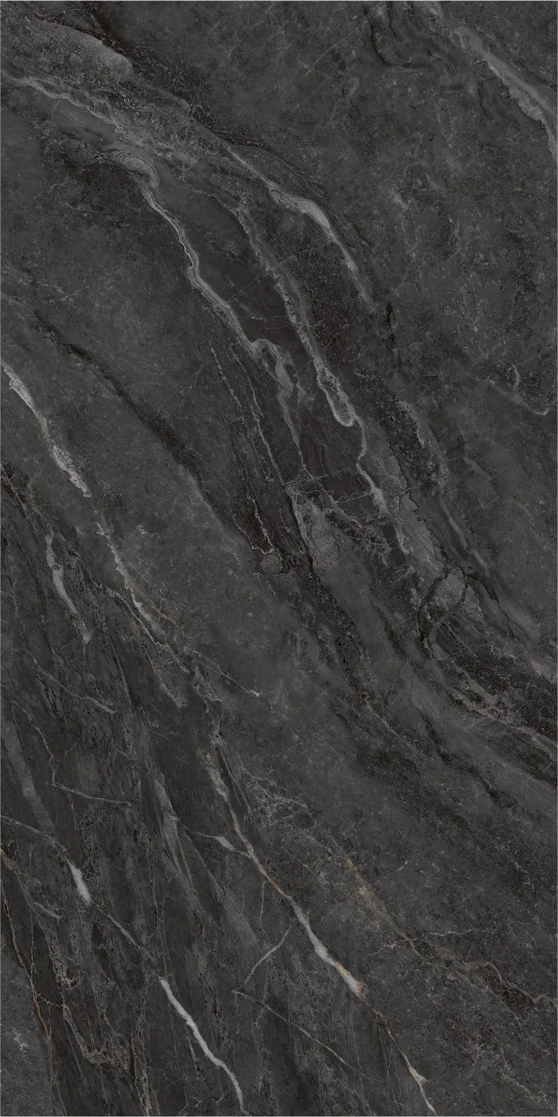 Dark Color Glazed Polished Porcelain Tiles living room luxury glossy Black gold ceramic floor tiles