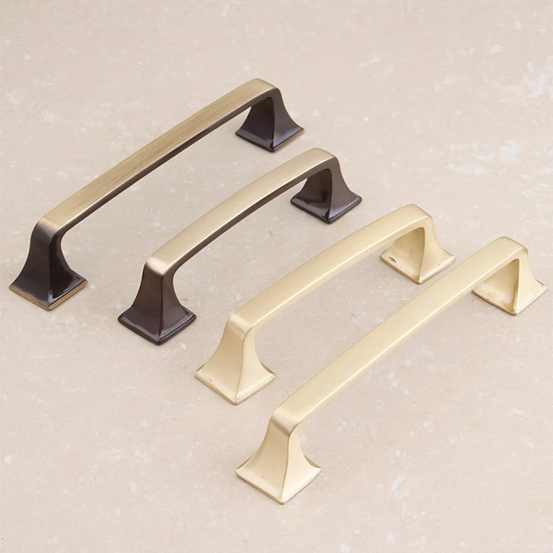 Orb Black Brass Furniture Handles Cabinet Drawer Pull Handle For Bedroom