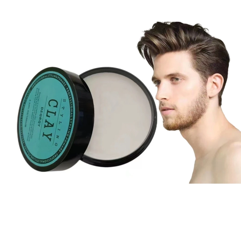 man matte clay hair styling product 100% organic fashionable hair styling clay
