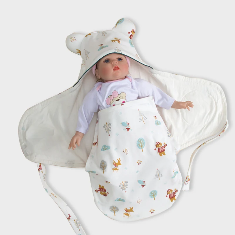 Baby cuddling quilt autumn and winter pure cotton thickening newborn baby supplies newborn baby  sleeping bag anti-shoc