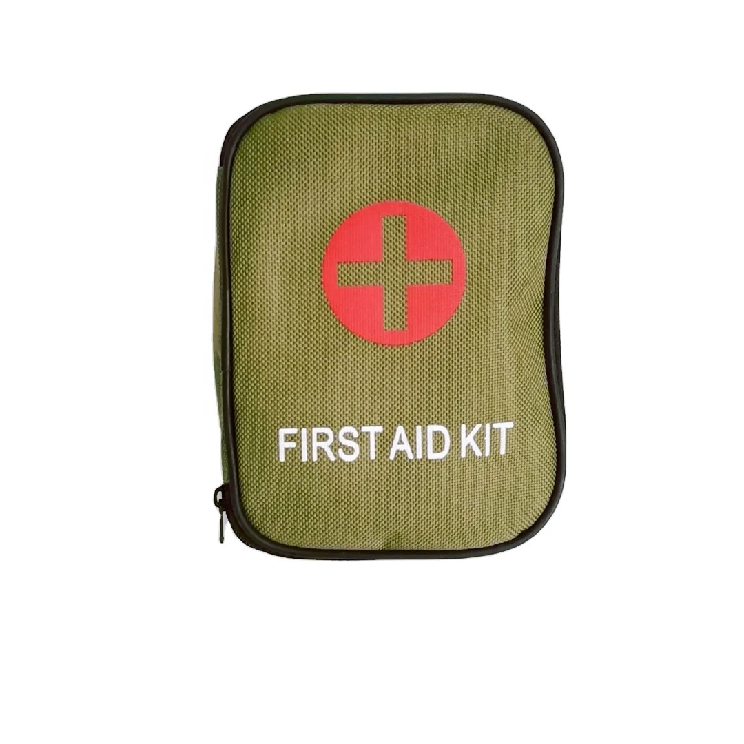 New arrive mini military first aid kit Green Wound Nursing Bags with dressing for outdoor,sports,training