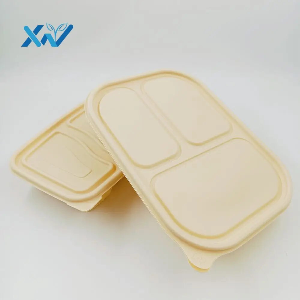Biodegradable Lunch Boxes, Corn Starch Fast Food Boxes,
