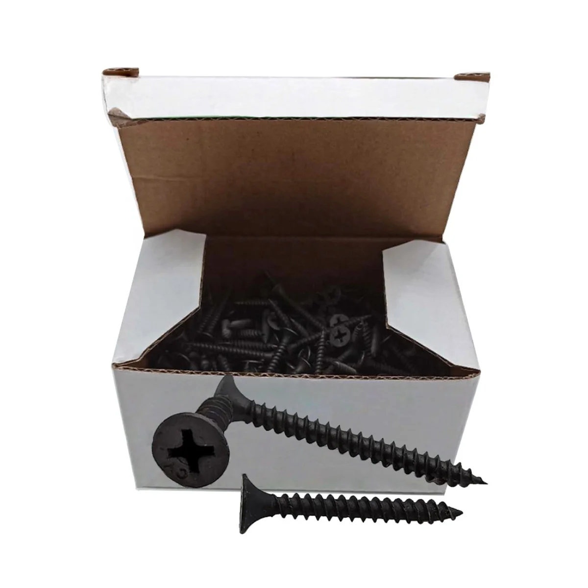 
1KG/Box China manufacturer wholesale din18182 galvanized board phillips head fine thread dry wall black gypsum drywall screw 