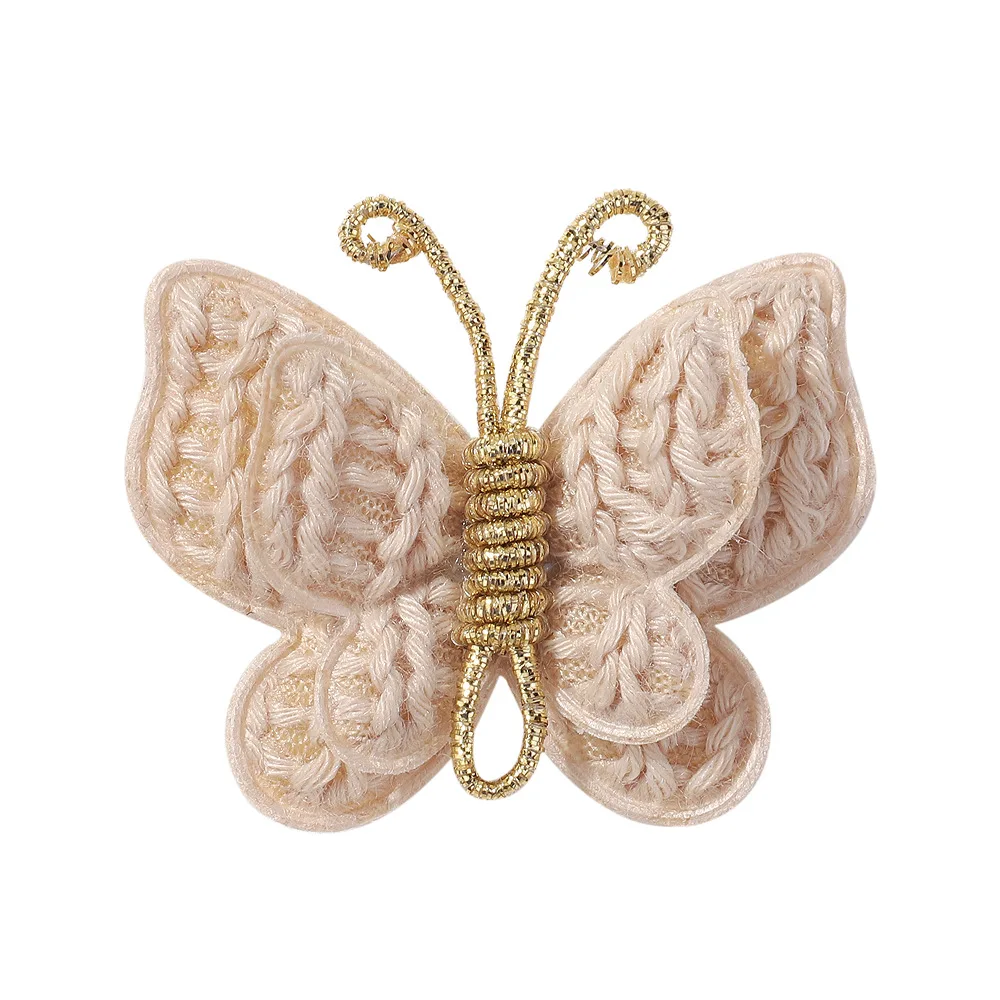 Wool Butterfly Hair Clips Colorful Bow Hair Accessories Cute Fashionable Hair Barrettes Holiday Headdress Hairpin for Girls