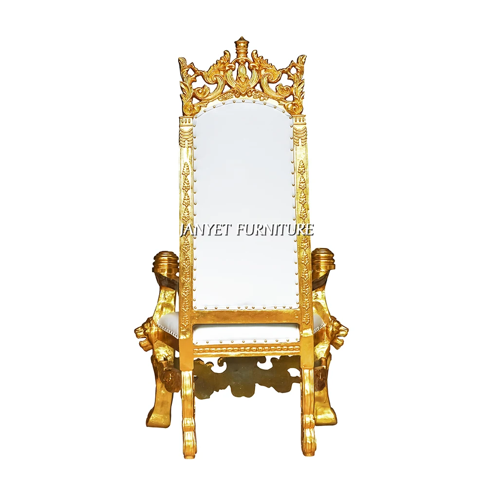 Wholesale Wedding Event King Lion Antique Crown Royal Chair