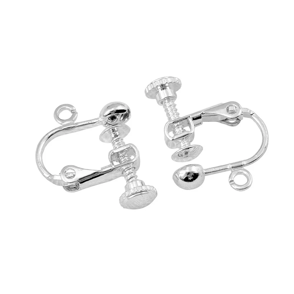 Screw ear clips, ear pierced spiral ear clips, DIY earrings jewelry accessories