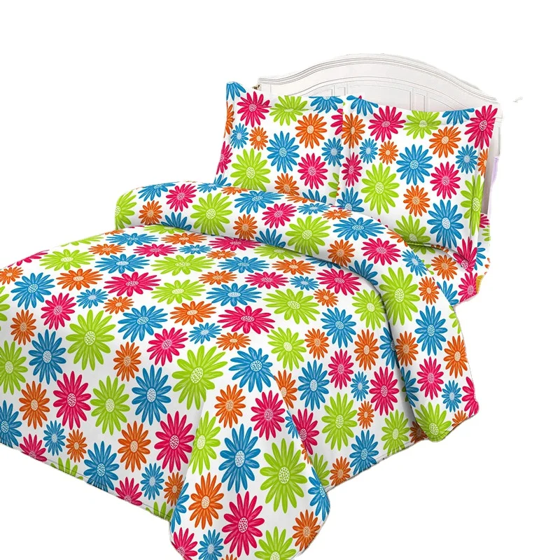 hot sale zhejiang textile polyester printed microfiber fabric for bed sheet bed linen fabric