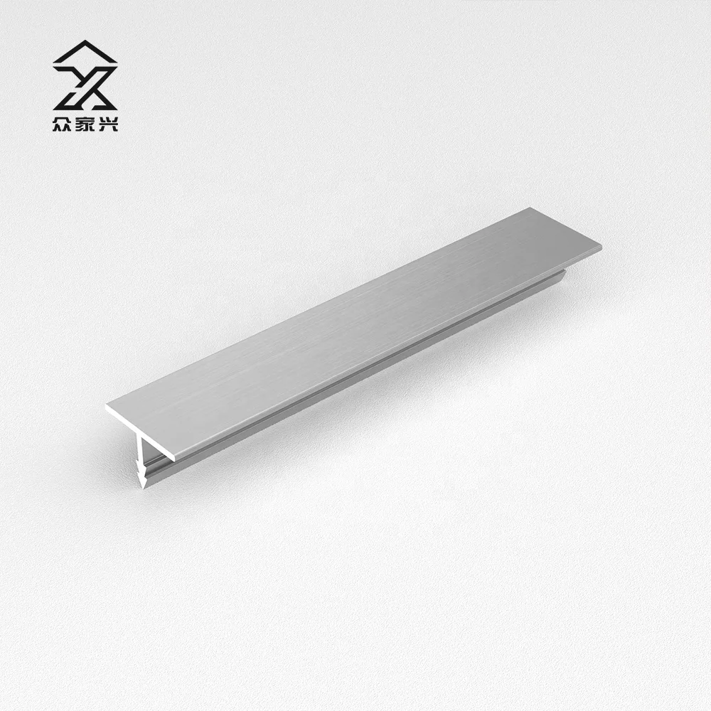 Matt Black Transition Profile Floor Aluminium Aluminum Balcony Flexible Metal Edge Tile Trim