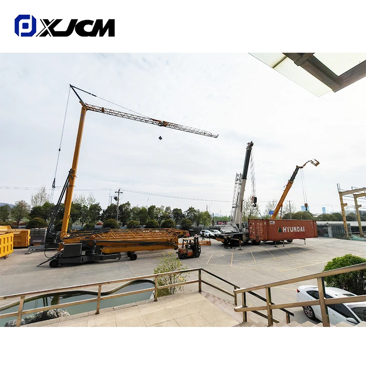 4 т Гидравлический саморектирующий башенный кран Башенный цена с полностью автоматической эрекцией гидравлические аутригеры Анемометр