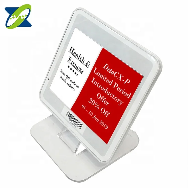 supermarket price display eink esl electron paper label eink lora display