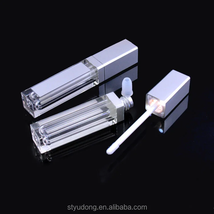 Wholesale Led Light Custom Design Plastic Empty Lip gloss Tubes Luxury Liquid Lipstick Container squeeze Lipgloss Bottle  With M