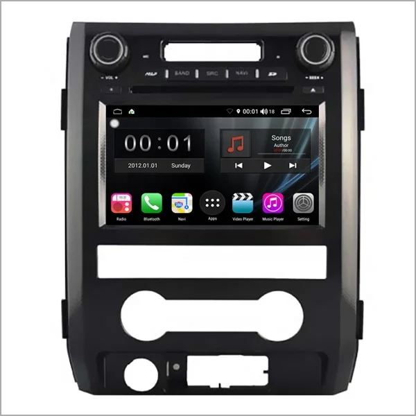 Newnavi car digital video player 8 inch 2 din car DVD player with gps navigation android car stereo for Ford F150 2009-2014