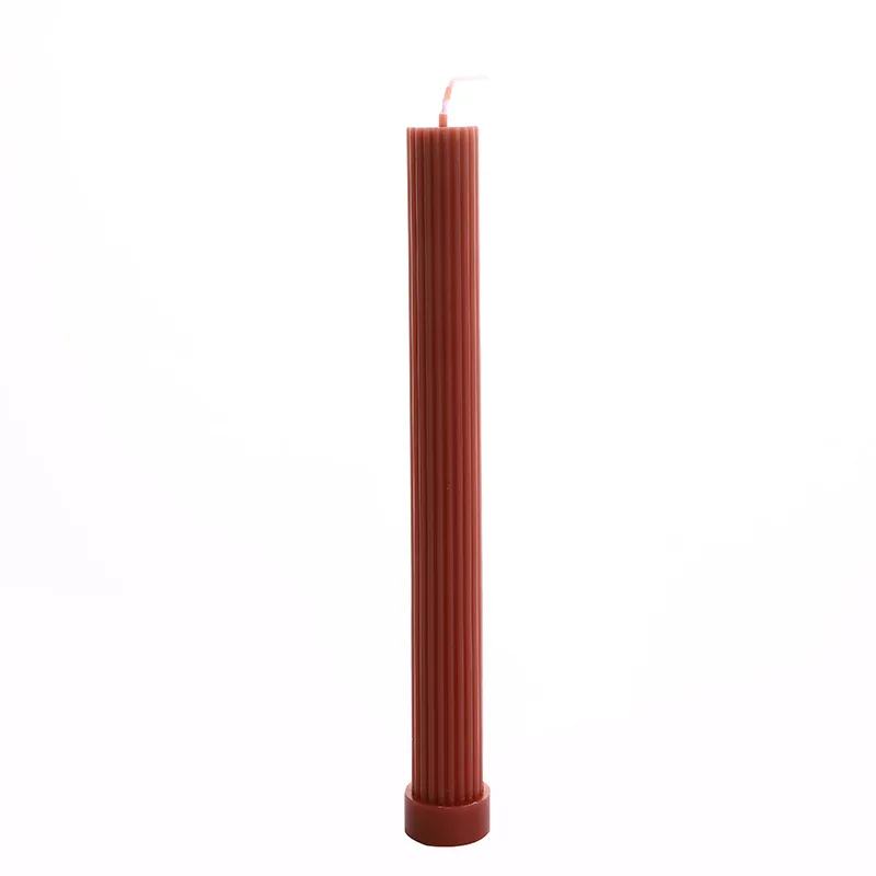 DGC Factory popular selling soy wax tapered pillar candle DIY home decoration long stick colorful table candle