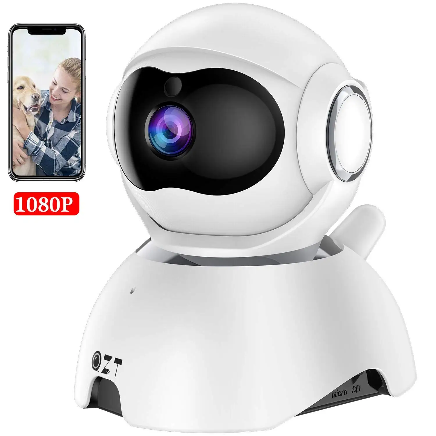 QZT HD 1080P Wireless Smart CCTV Camera Motion Detection Home Security Camera IP