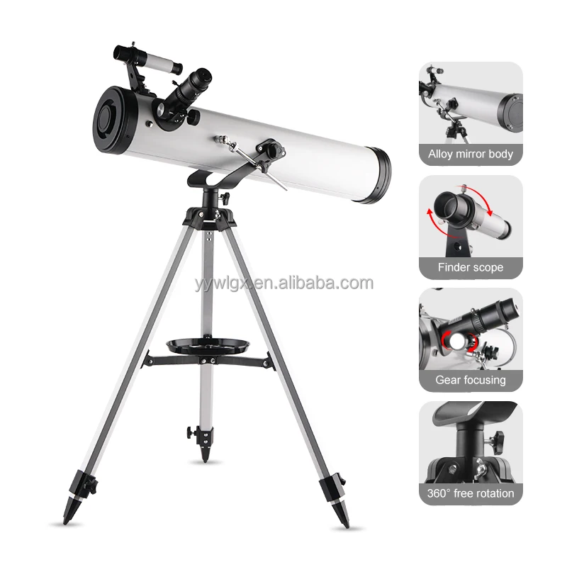 High quality monocular telescope HD 76700 reflective astronomical telescope high power telescope stargaze moon with a tripod