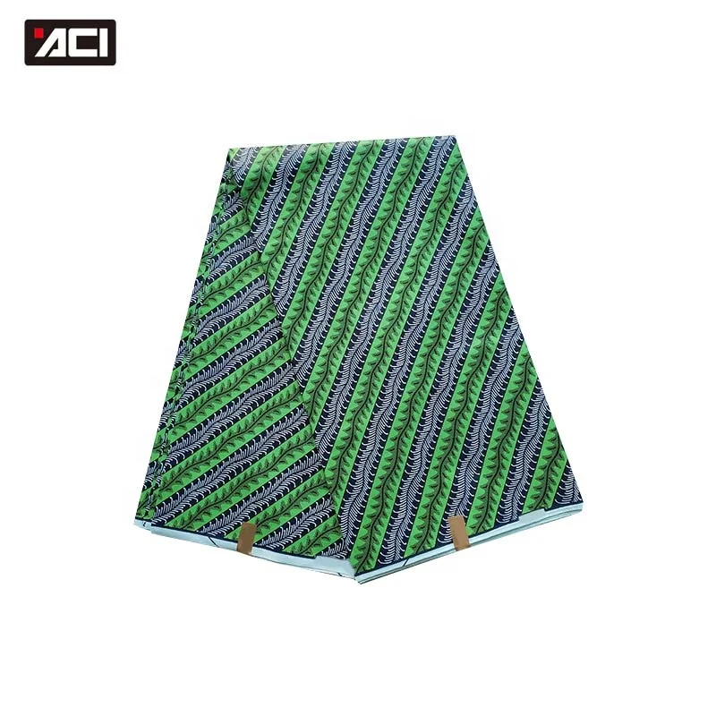 ACI Ankara Fabric African Real Wax Prints Cotton Tissus Africains Nigeria Batik Wholesale African Wax Fabric 6 Yards/Piece