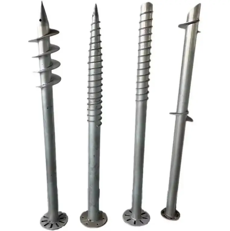 HDG Solar Energy Ground System Helical Piles Ground Screw Anchors Pile