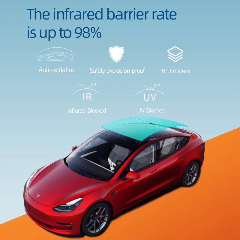99% Uv 90% IR Window Film TPU Material Heat Insulation Ice Armour Car Sunroof Film