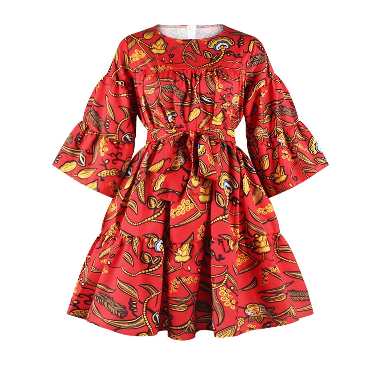 2020 new design women casual dresses African print design kitenge dresses for women