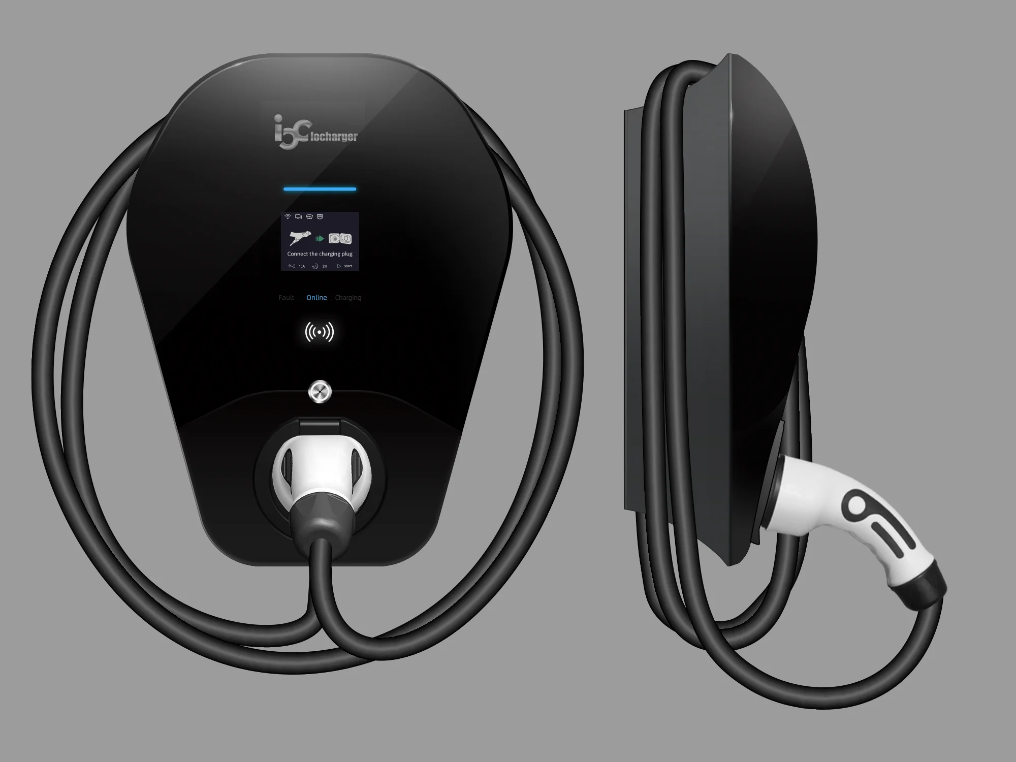  Домашнее зарядное устройство IoCharger настенное 32 А Тип 2 поддержка 4G и Wi-Fi OCPP1.6J Wallbox 22 кВт мини-зарядная станция AC