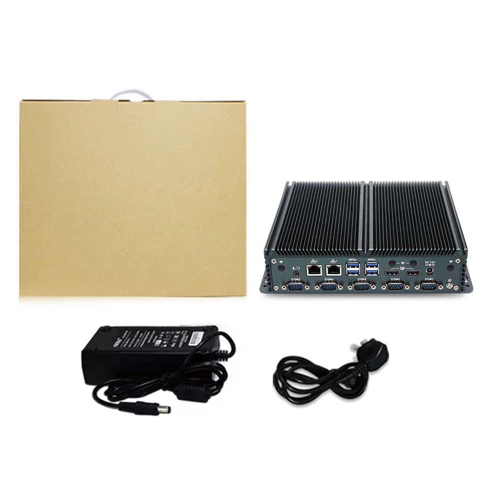 Iwill Fanless RS232 RS485 Com N100 Processor Industrial Desktop Computer PC for Rail traffic