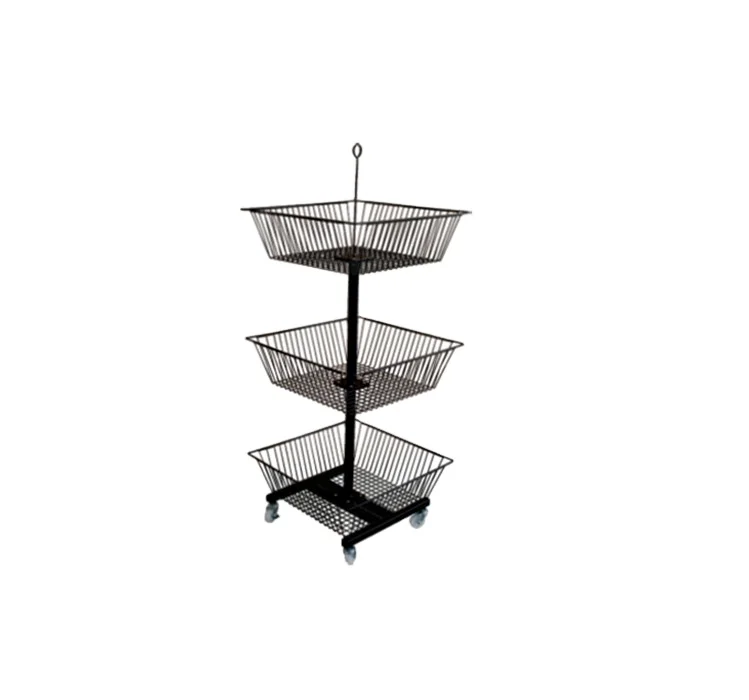 Best selling shop retail metal wire display stand  retail Shop Exhibition Steel Rack Metal Wire Floor Spinning Display