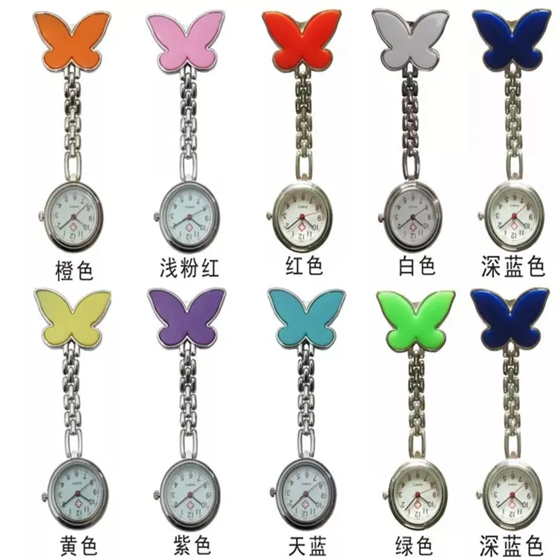Y6446 wholesale fashion pocket watch nurse watch multifunctional butterfly medical wall Watch