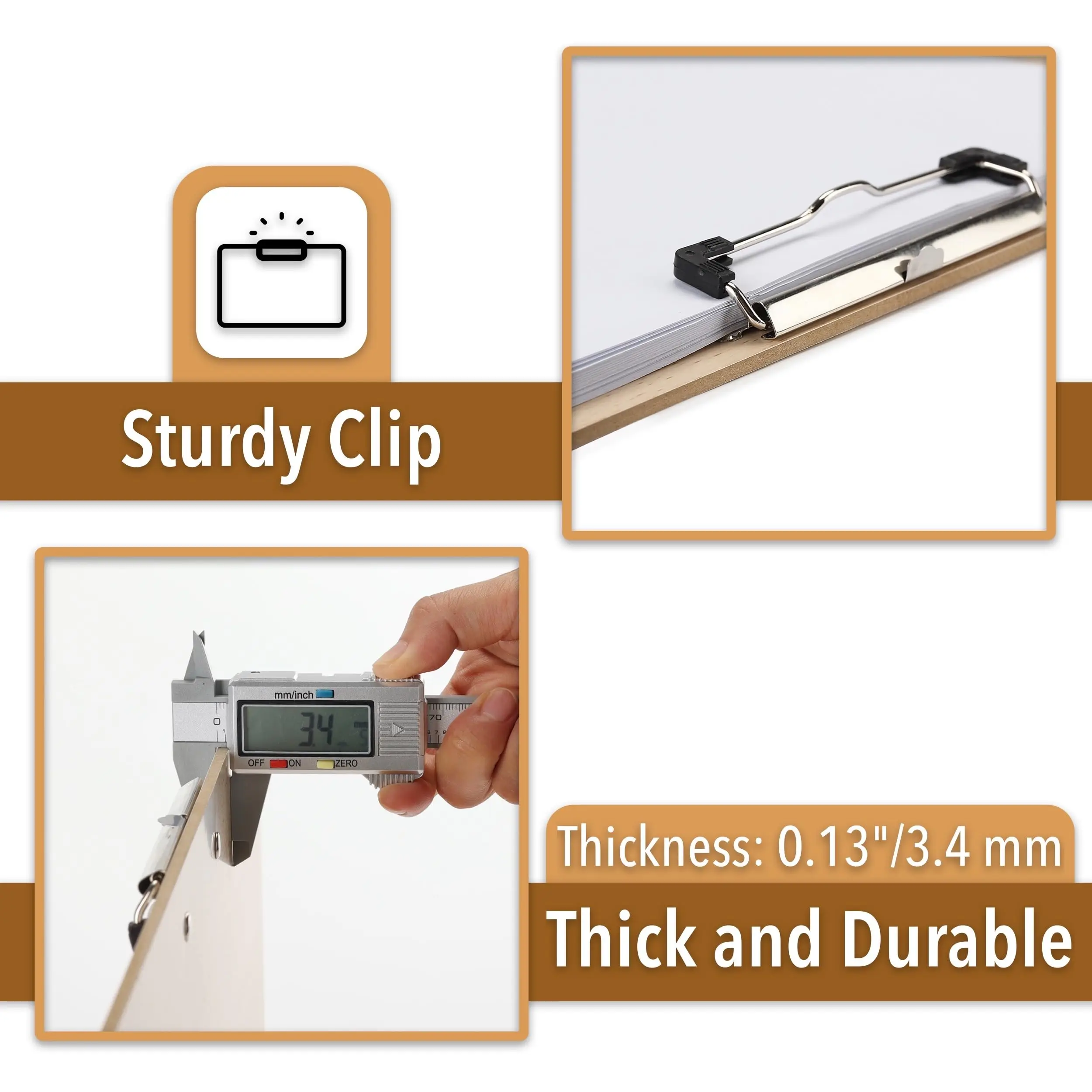 Self-Owned Factory Clipboards 11.5x17 Inches Oversized Vertical Horizontal Wooden Board Art Painting Clip Horizontal Clipboard