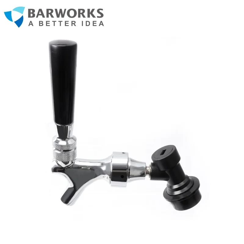 Chromed Beer Faucet with Cornelius Ball Lock Disconnect Homebrew Corny Cornelius Keg Faucet Tap