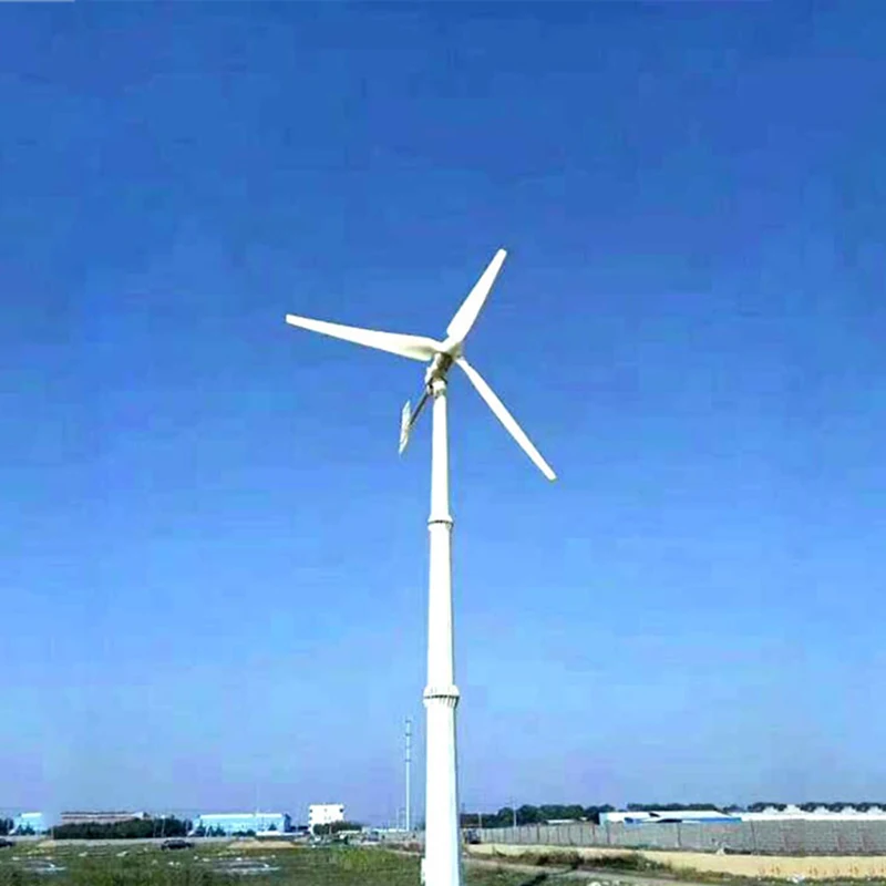 5KW Wind Turbine Generator 48V 96V On Grid Free Energy Generators Free Energy Windmill With MPPT Controller Inverter