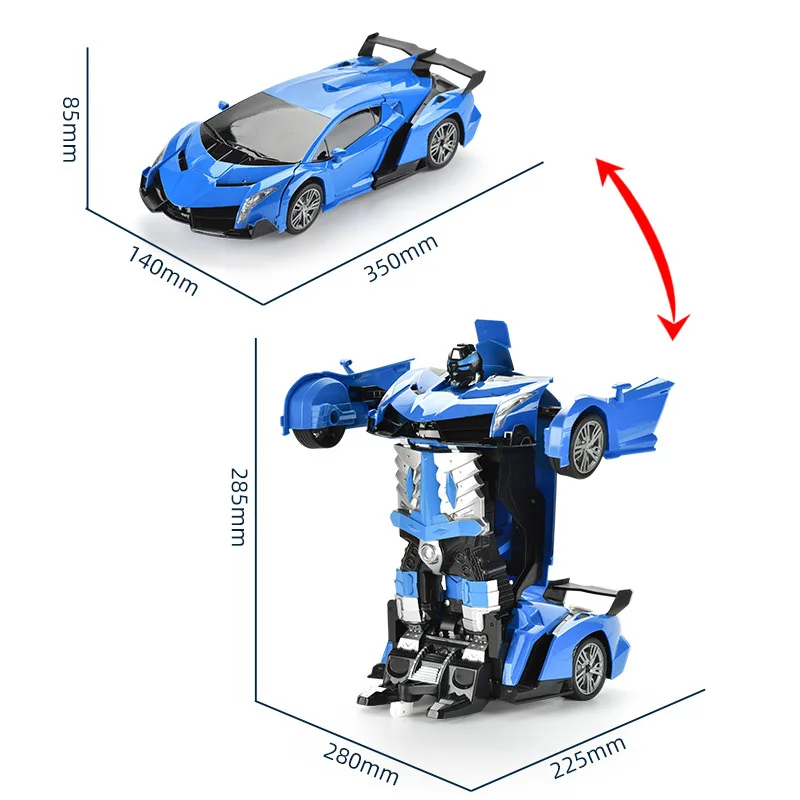 2.4G gesture sensing deformation car watch remote control car voice command Ai call robot boy children rc car model toy