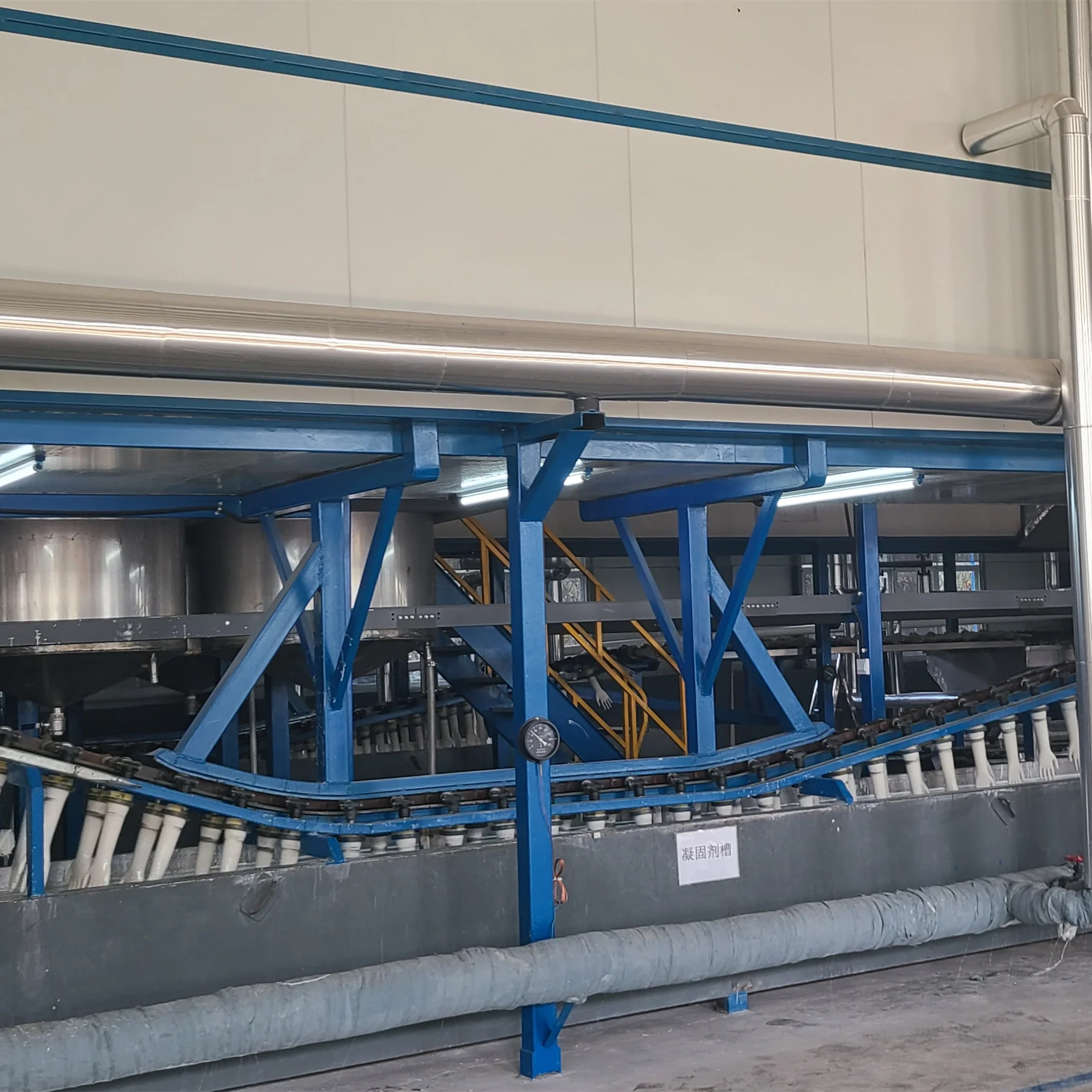 Hot sale latex surgical gloves production equipment Automatic glove production line with one year warranty