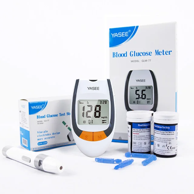 CE ISO Approved Digital Glucometer Blood Glucose Meter Test Strips Medical Detector Tester Blood Glucose Test Strip