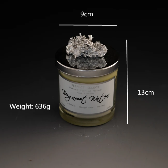 wholesale custom design shape glass luxury candle jar