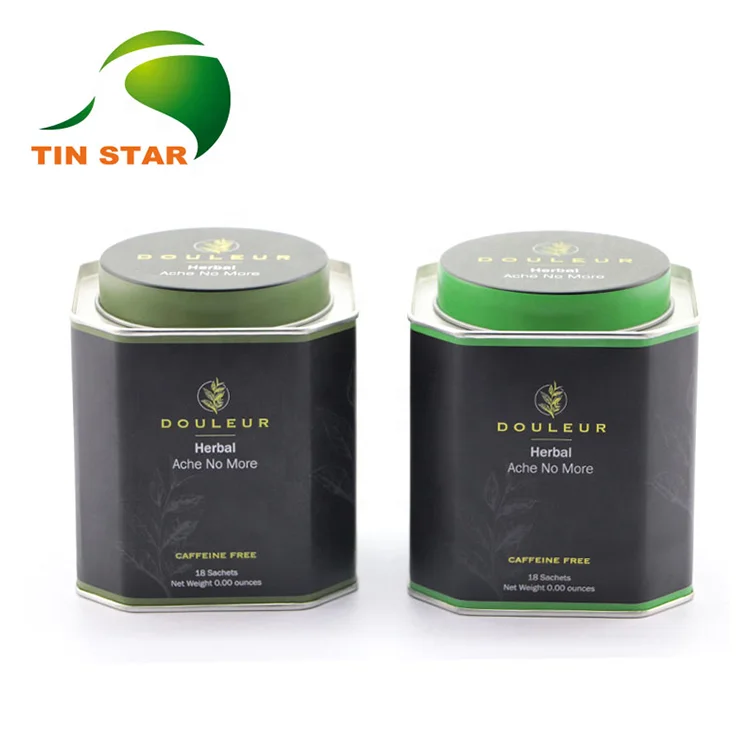 Factory Custom Logo Food Grade Gift Packaging Metal Tea Tin Can