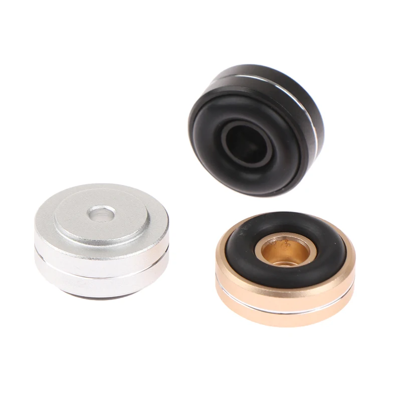 Custom Metal CNC Turning Aluminum Stainless Solid Speaker Spike Feet Speaker Box Spikes Stand Feet Rubber Buffer Floor Foot